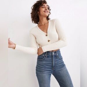 Madewell Brenville Crop Cardigan Sweater